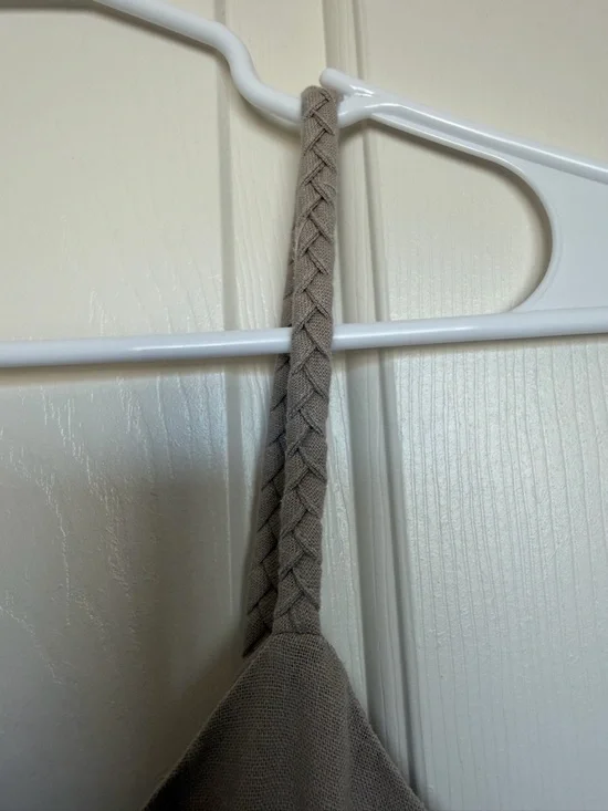 Zara Beige Button-Front Midi Dress - Picture 5 of 8